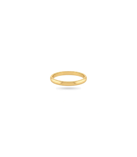 Gold Plated Everyday Plain Glossy Finger Ring