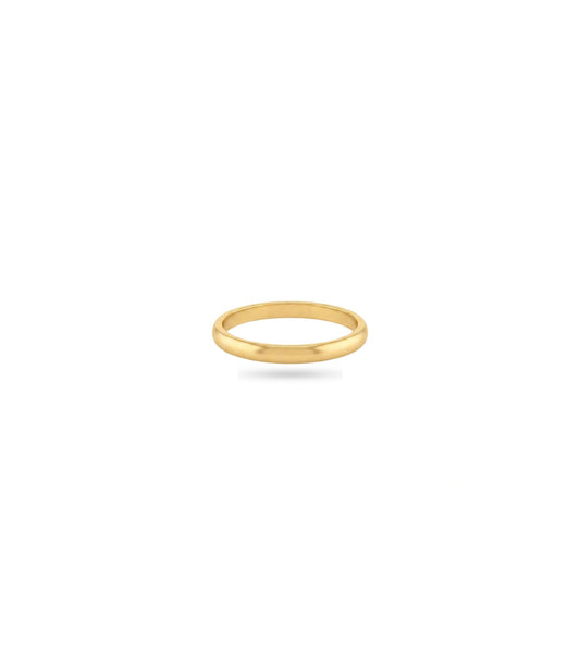 Gold Plated Everyday Plain Glossy Finger Ring