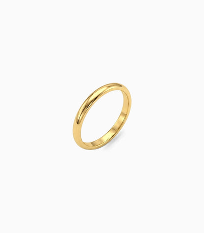 Gold Plated Everyday Glossy Finger Ring