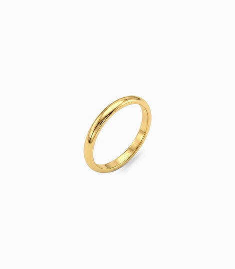 Gold Plated Everyday Glossy Finger Ring