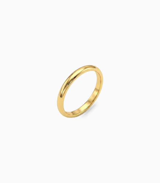Gold Plated Everyday Glossy Finger Ring