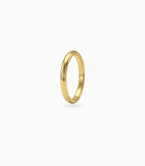 Gold Plated Everyday Glossy Finger Ring