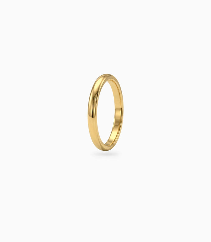 Gold Plated Everyday Glossy Finger Ring