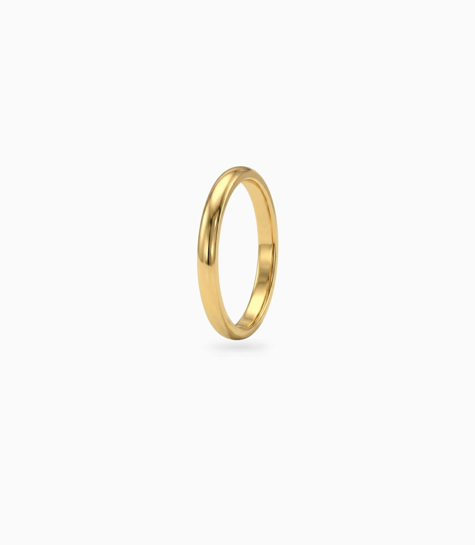 Gold Plated Everyday Glossy Finger Ring