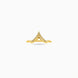 Gold Plated Party Chevron Finger Ring