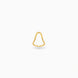 Gold Plated Party Shiny U Finger Ring