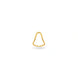 Gold Plated Party Shiny U Finger Ring
