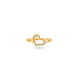 Gold Plated Party Modern Heart Finger Ring