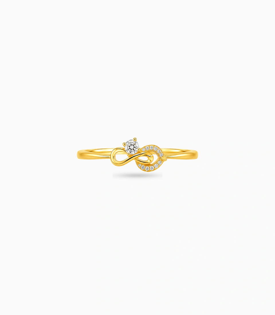 Gold Plated Party Infinity Finger Ring