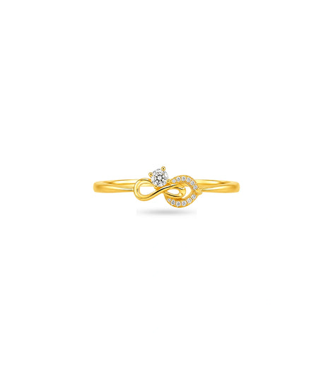 Gold Plated Party Infinity Finger Ring