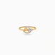 Gold Plated Party Locking Heart Finger Ring