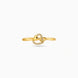 Gold Plated Party Locking Heart Finger Ring