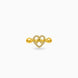 Gold Plated Party Heart Bow Finger Ring