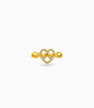Gold Plated Party Heart Bow Finger Ring