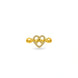 Gold Plated Party Heart Bow Finger Ring
