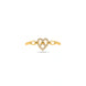 Gold Plated Party Heart Bow Finger Ring