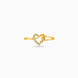 Gold Plated Party Heart Connect Finger Ring