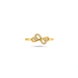 Gold Plated Party Dual Heart Finger Ring