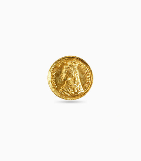 Gold Plated Festive Coin Finger Ring