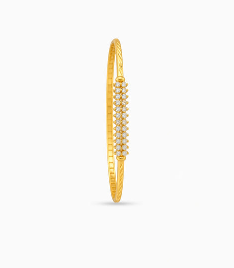 Gold Plated Designer Single Bangle