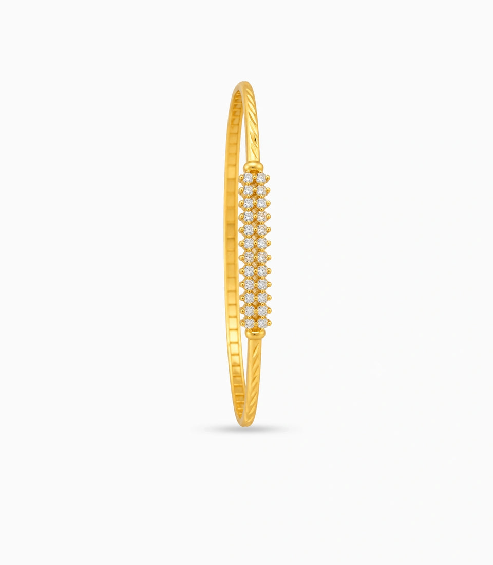 Gold Plated Designer Single Bangle