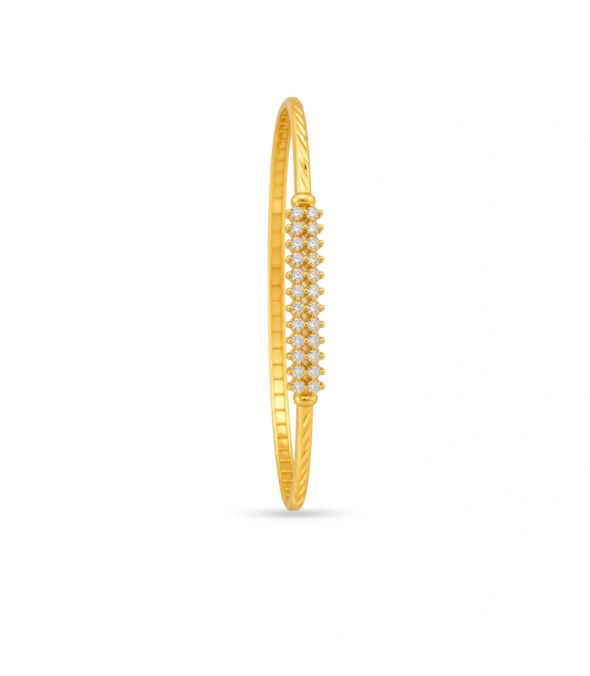 Gold Plated Designer Single Bangle
