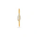Gold Plated Textured Single Bangle