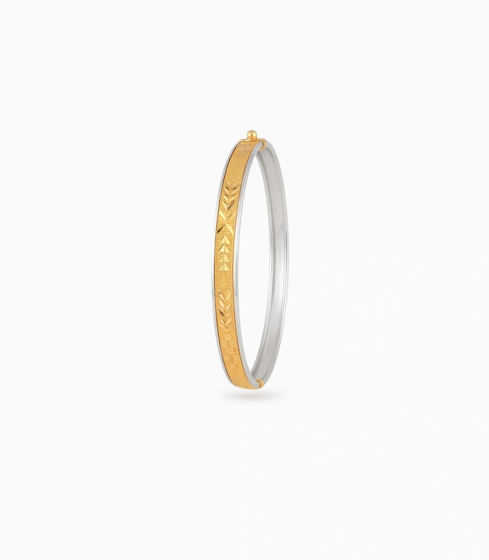 Gold Plated Golden Aura Single Bangle