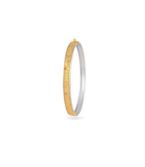 Gold Plated Golden Aura Single Bangle