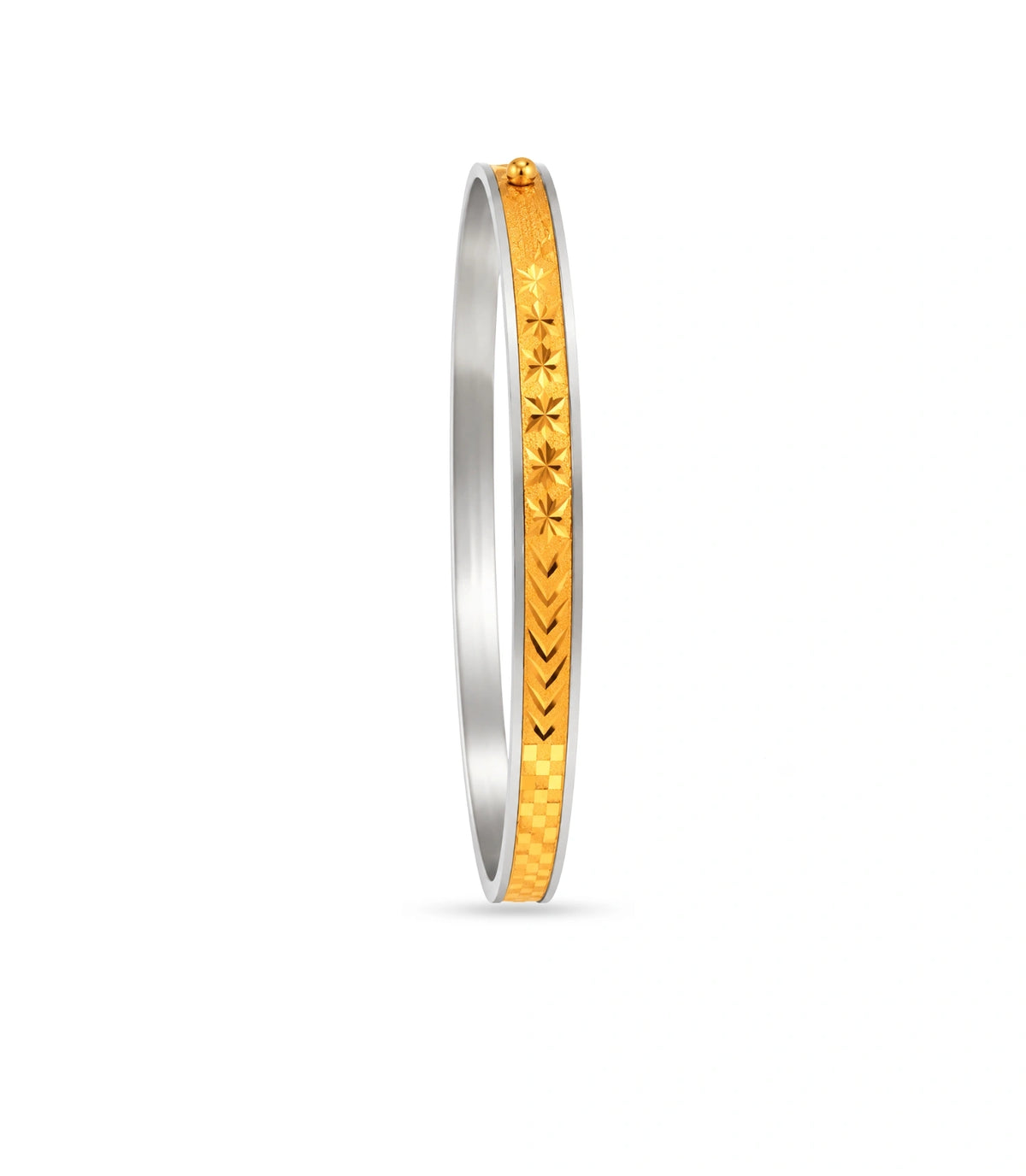 Gold Plated Golden Aura Single Bangle
