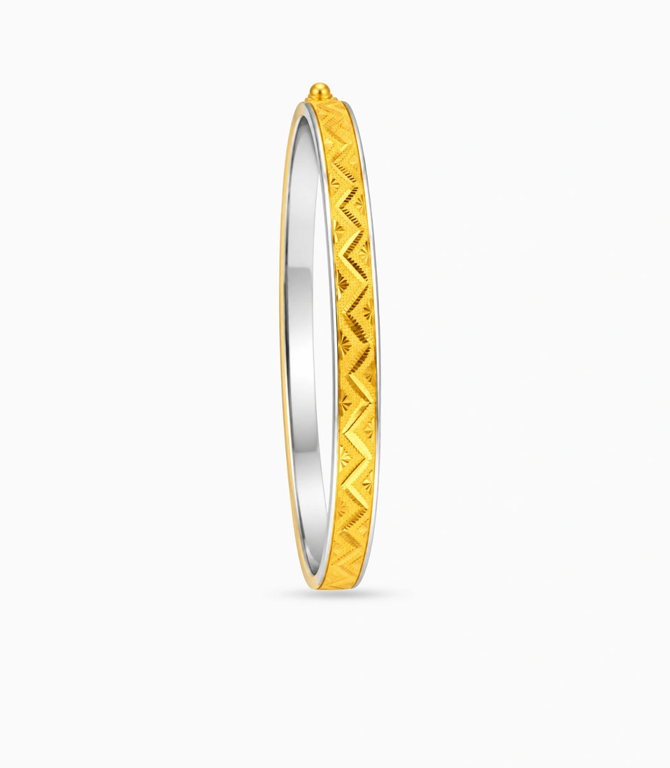 Gold Plated Traditional Grace Single Bangle