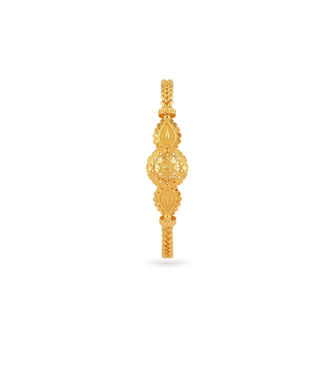 Gold Plated Ethnic Grace Single Bangle