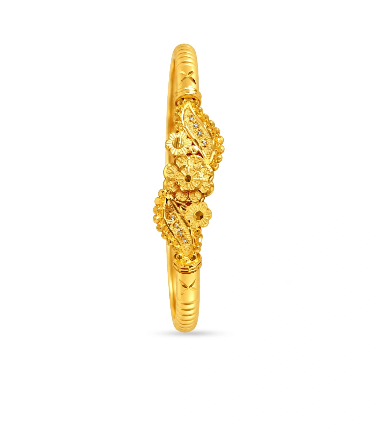 Gold Plated Nature Grace Single Bangle