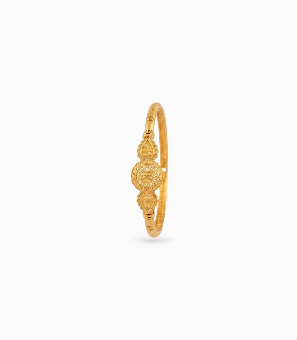Gold Plated Royal Heritage Single Bangle