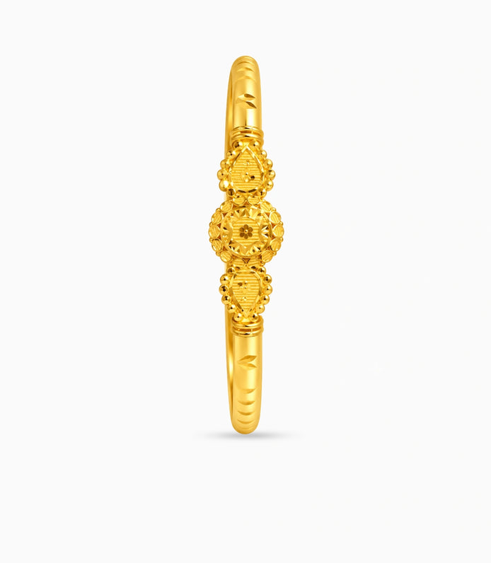 Gold Plated Royal Heritage Single Bangle