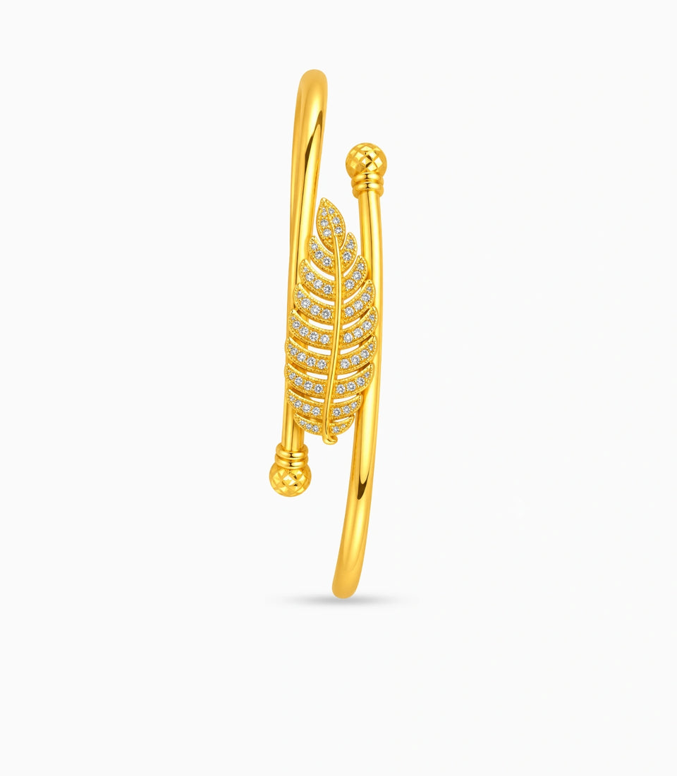 Gold Plated Premium Grace Single Bangle