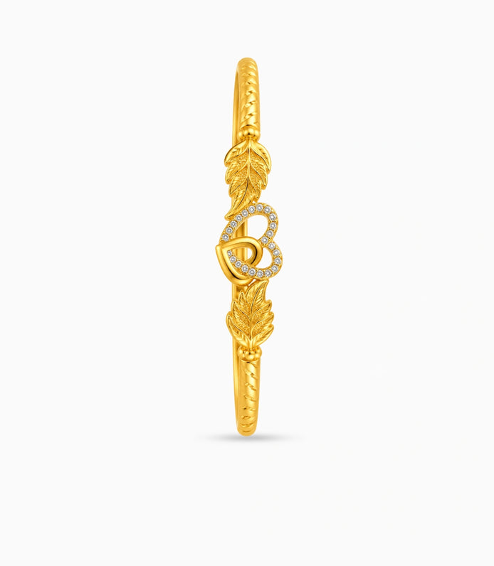 Gold Plated Classic Radiance Single Bangle