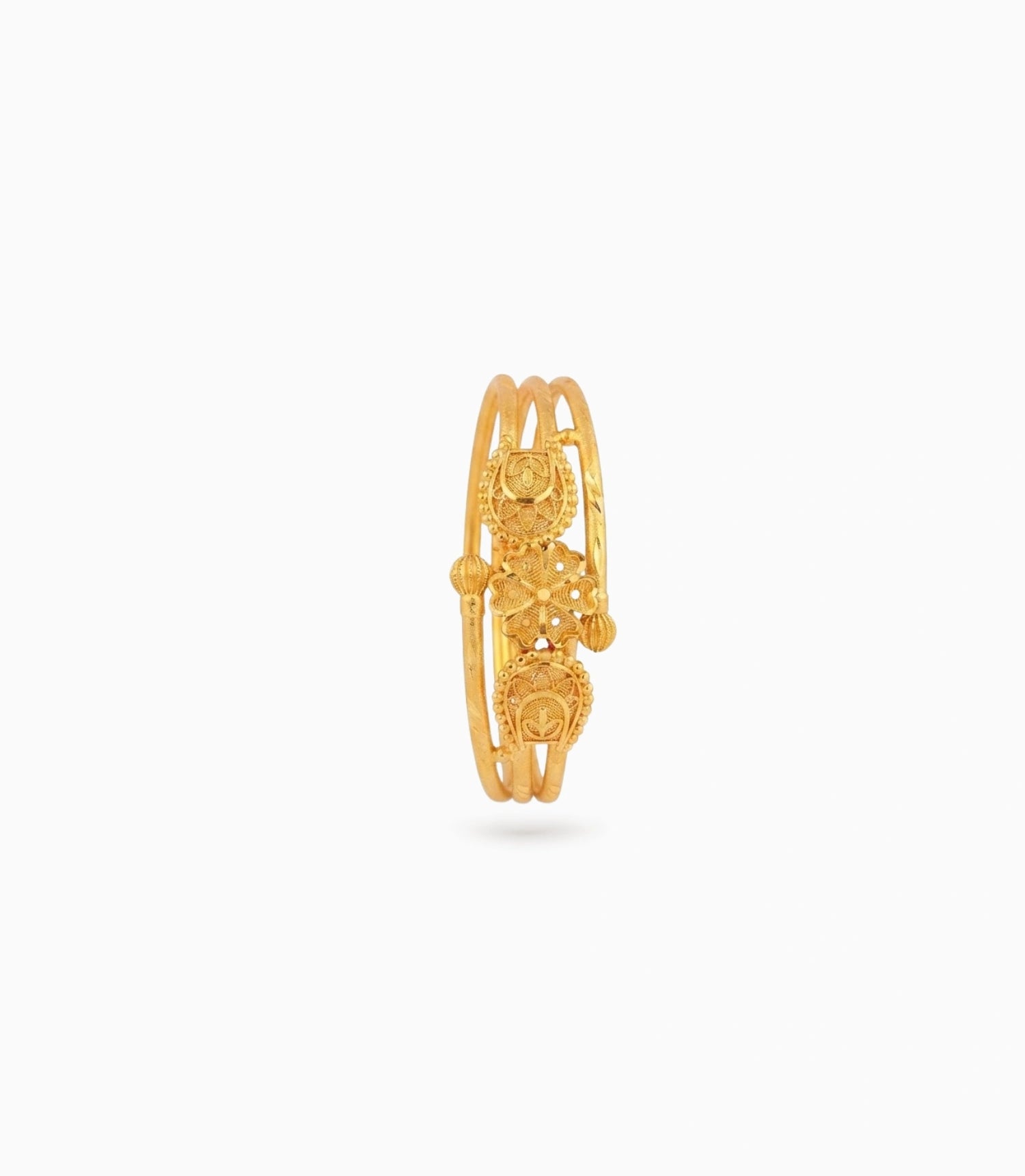 Gold Plated Flexible Single Bangle