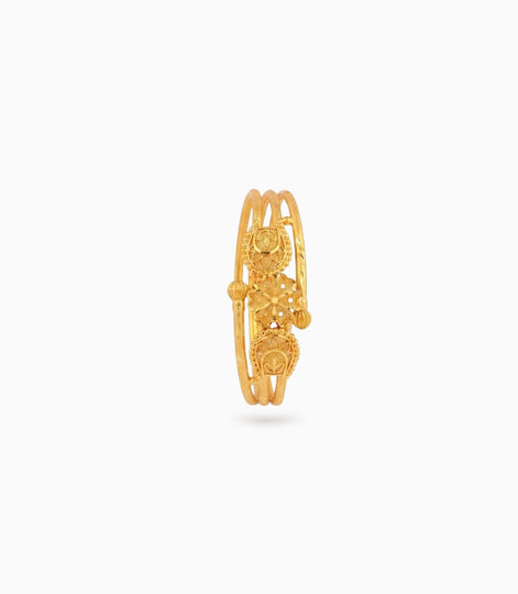 Gold Plated Flexible Single Bangle