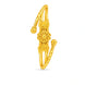 Gold Plated Classic Bloom Single Bangle