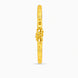 Gold Plated Refined Charm Single Bangle