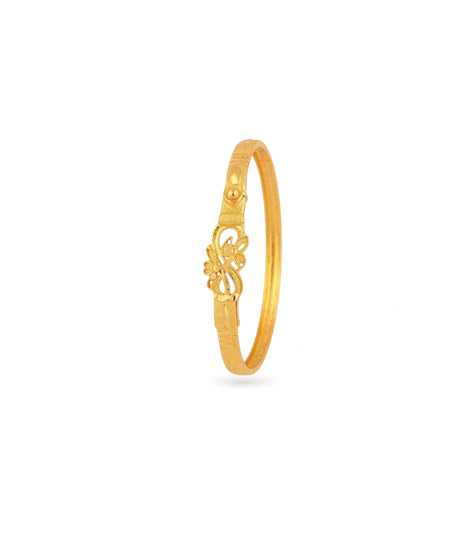 Gold Plated Refined Charm Single Bangle
