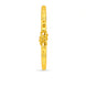 Gold Plated Refined Charm Single Bangle