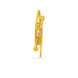 Gold Plated Swastik Single Bangle