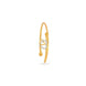 Gold Plated Ad Heart Inspired Single Bangle