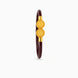 Gold Plated Maroon Coin Inspired Single Bangle