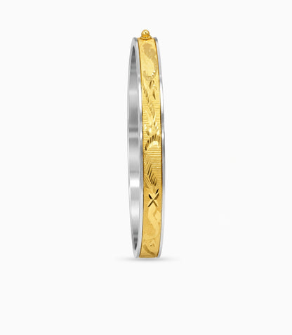 Gold Plated Lightweight Single Bangle