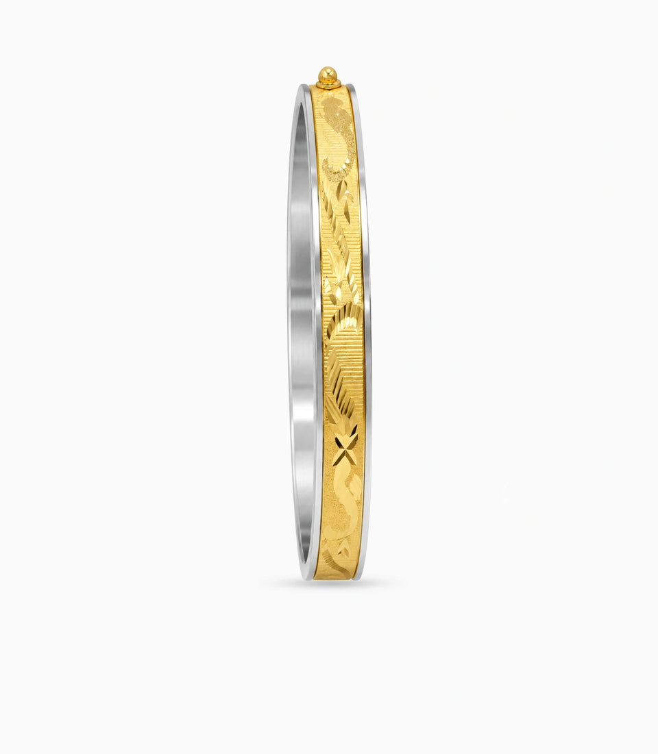 Gold Plated Lightweight Single Bangle