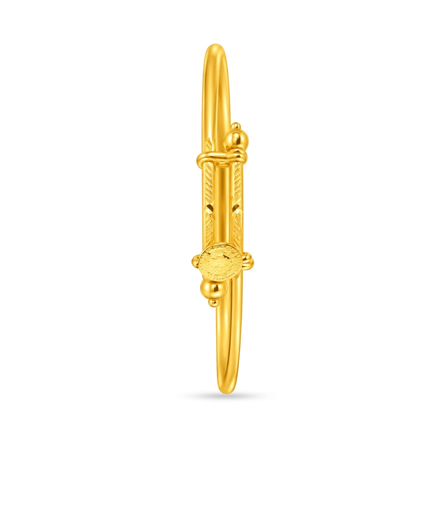 Gold Plated Golden Heritage Single Bangle