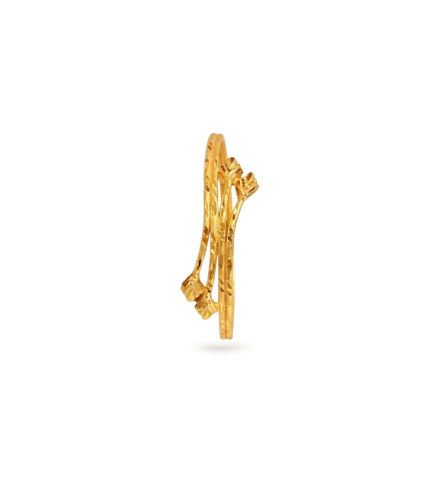 Gold Plated Graceful Glow Single Bangle